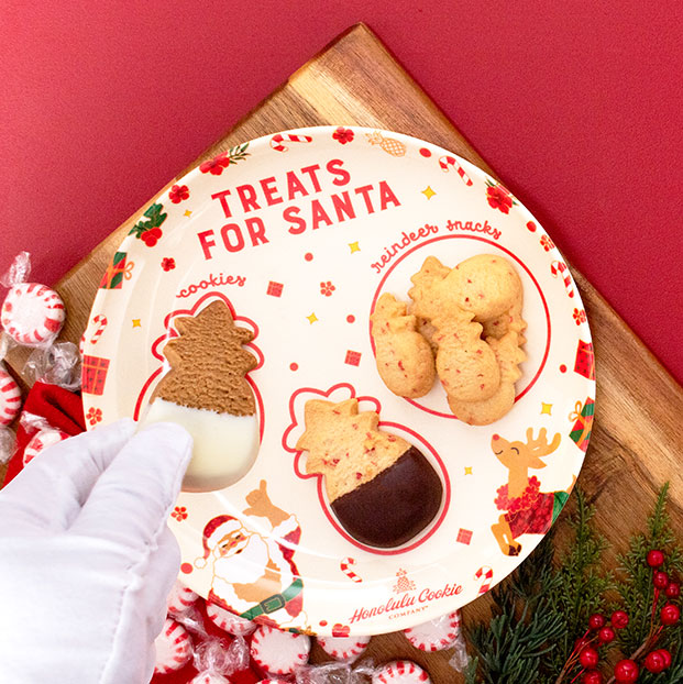 Holiday cookie plate gift with purchase promotion
